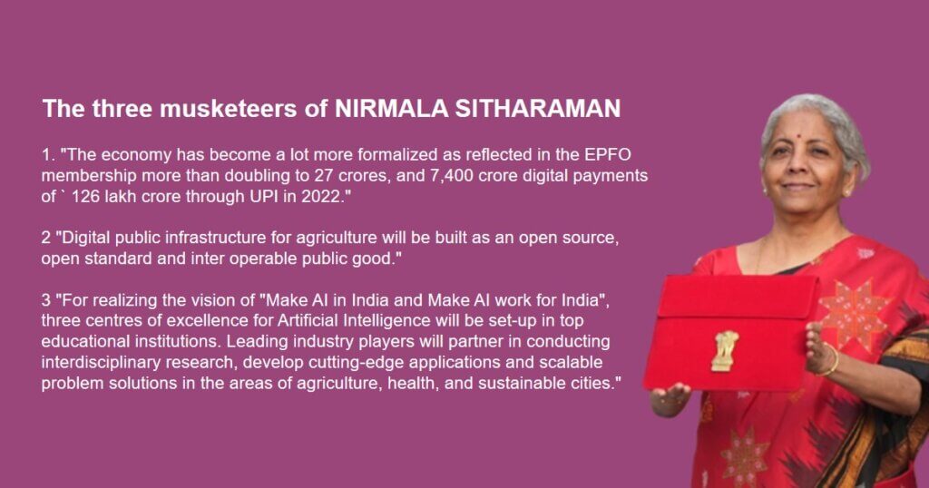 The three musketeers of NIRMALA SITHARAMAN